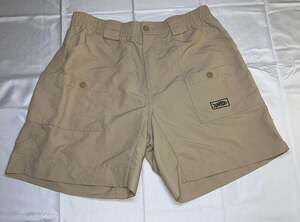 AFTCO Men's Original M01 Nylon Fishing Shorts - Khaki Size 34 #5